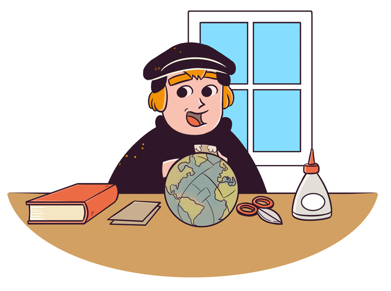 Luther am basteln