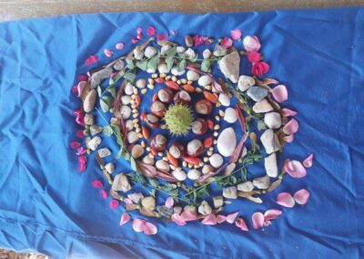Mandalas aus Naturmaterial