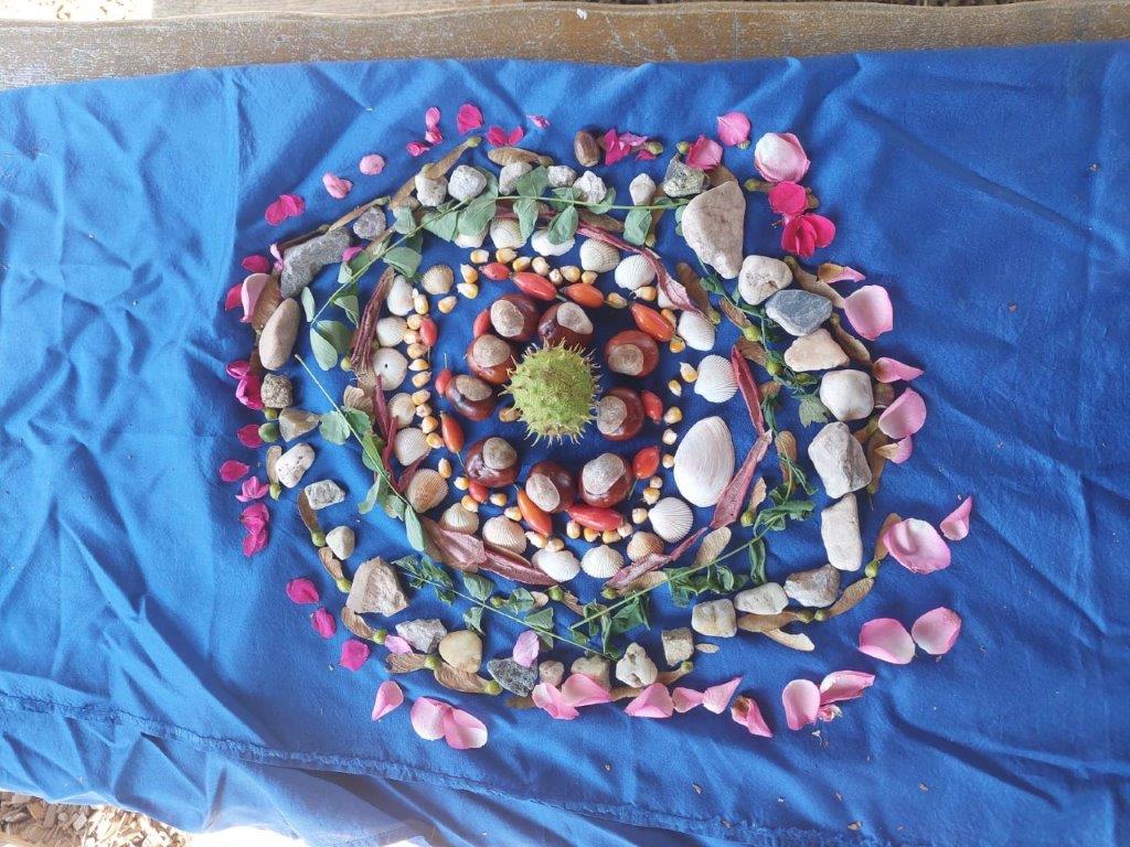Mandalas aus Naturmaterial